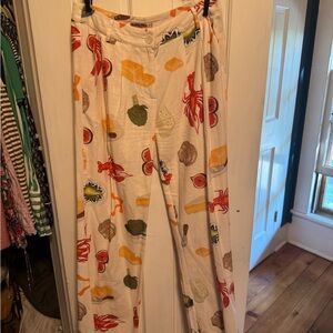 Bailey Rose Colorful Food Print Pants